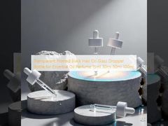 透明つや消し黒ヘアオイルガラスドロッパーボトル エッセンシャルオイル 香水 15ml 30ml 50ml 100ml