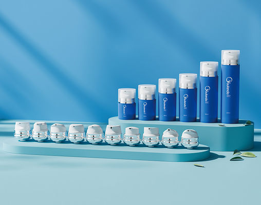 50ml 80ml 150ml プラスチックの空気のないボトル 10つのポンプヘッドを持つPP空気のないボトルセット