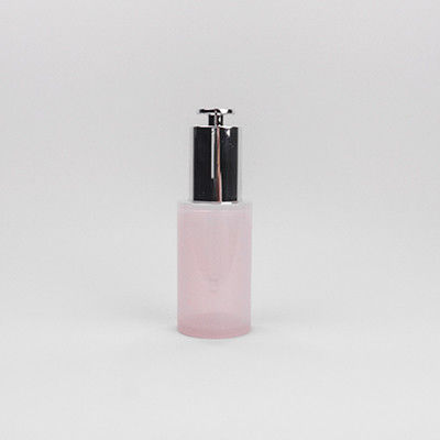 パーソナライズ可能な30ml PETGピンクドロッパーボトル プレストップドロッパー付きドロッパー容器