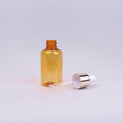 軽量 60ml アンバー PET ドロッパー ボトル 皮膚ケア 液体製剤