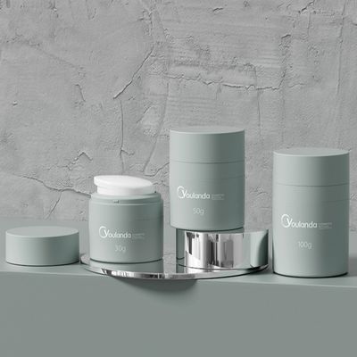 PP空気のないクリーム 化粧品 容器 クリーム用空容器 30ml 50ml 100ml YLD04A