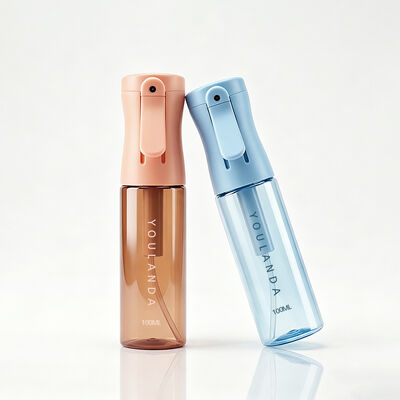 100ml PET素材 多彩連続スプレーボトル 錠付き 再充填可能な霧スプレーヤー トナーと清掃用