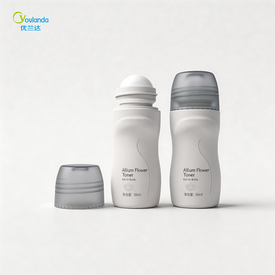 30ml スリム ロールオンボトル かわいい プラスチック製 ローラーボールボトル 詰め替え可能 旅行用 エッセンシャルオイル